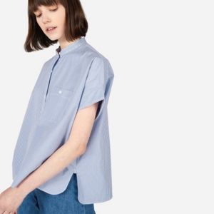 NEW! Everlane Sz 0 short sleeve button down shirt
